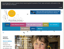 Tablet Screenshot of everythingautism.org